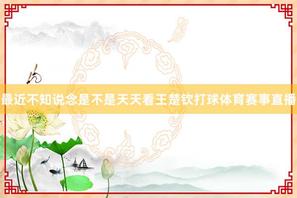 最近不知说念是不是天天看王楚钦打球体育赛事直播